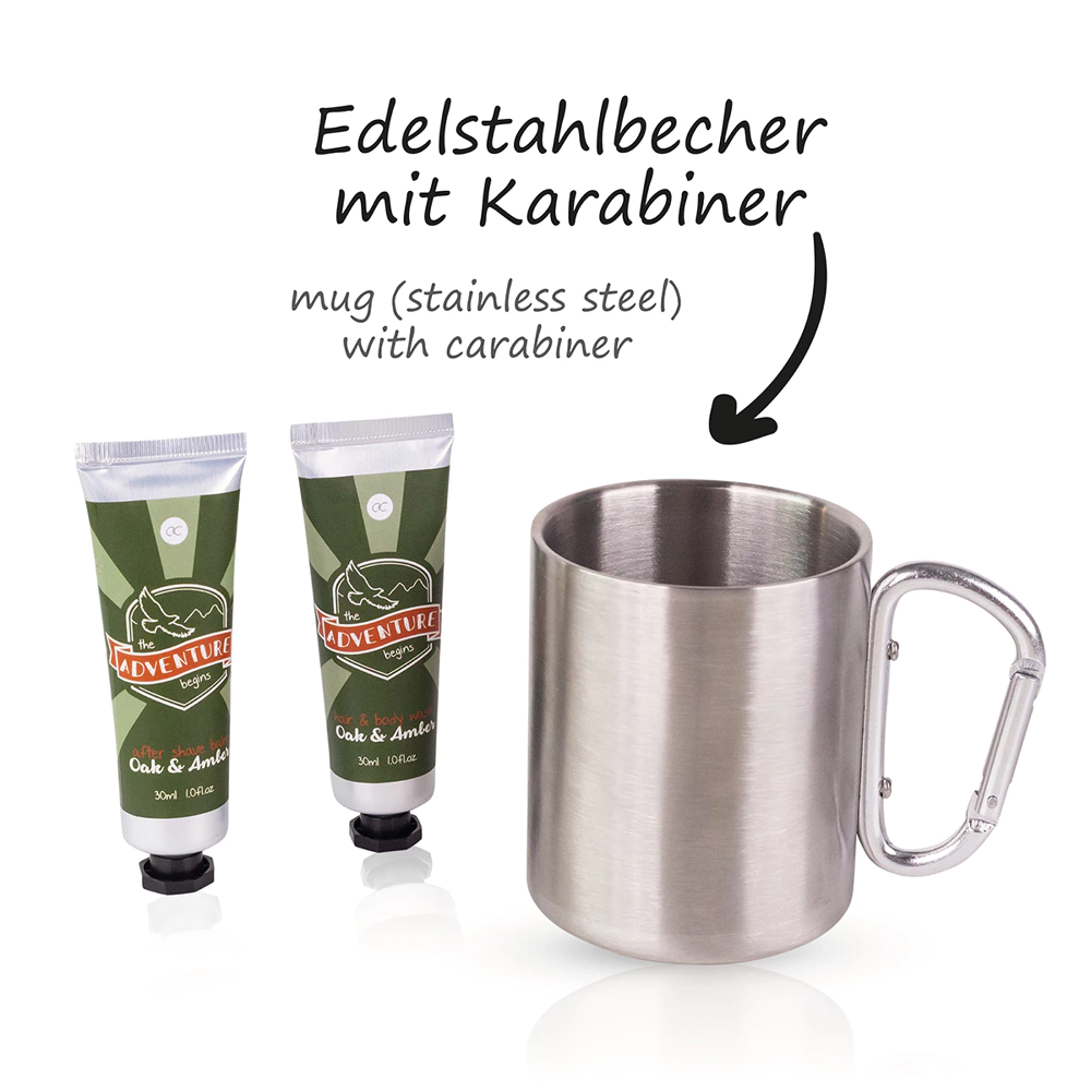 Vonios rinkinys  vyrams su puodeliu