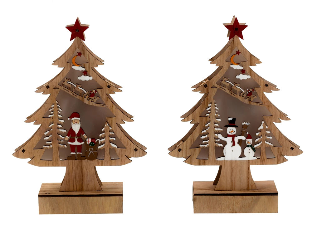 Medinės kalėdinės dekoracijos