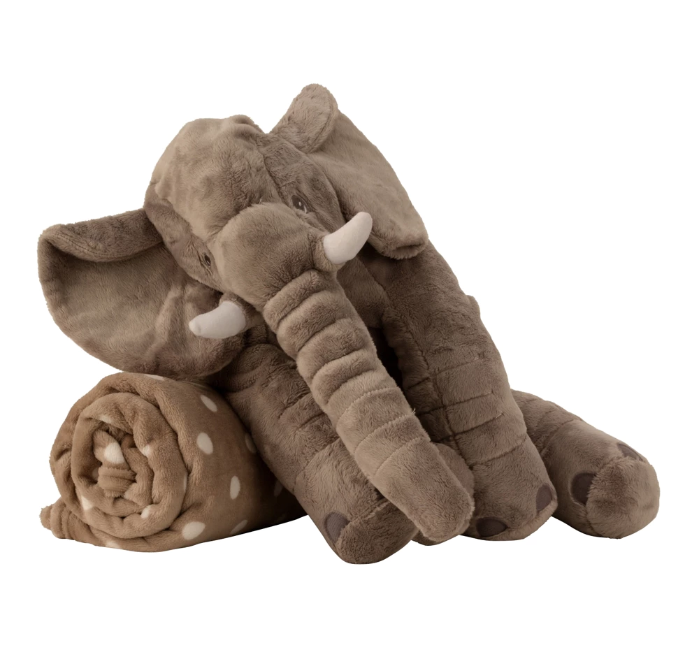 Pliušinis dramblys su antklode