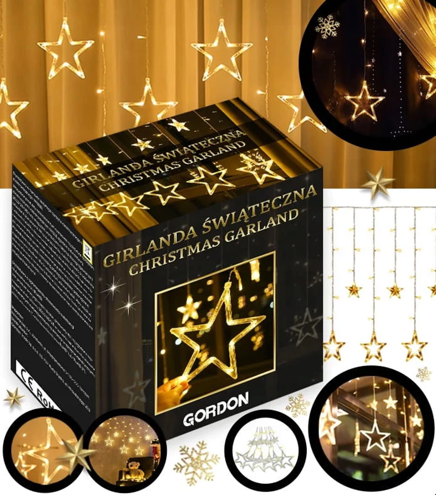 Girlianda - šviesos užuolaida