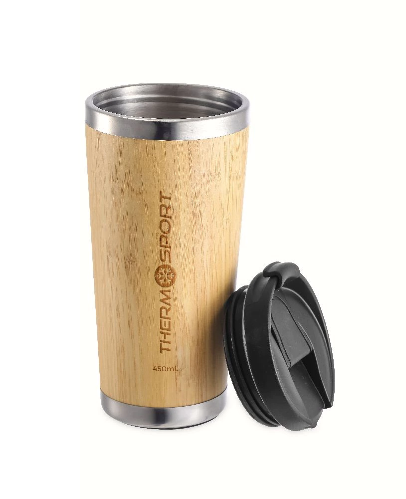 Termo puodelis iš bambuko