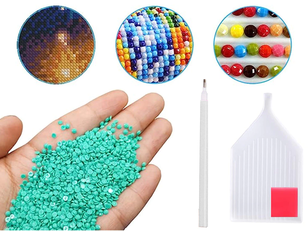 Kalėdinė deimantinė mozaika