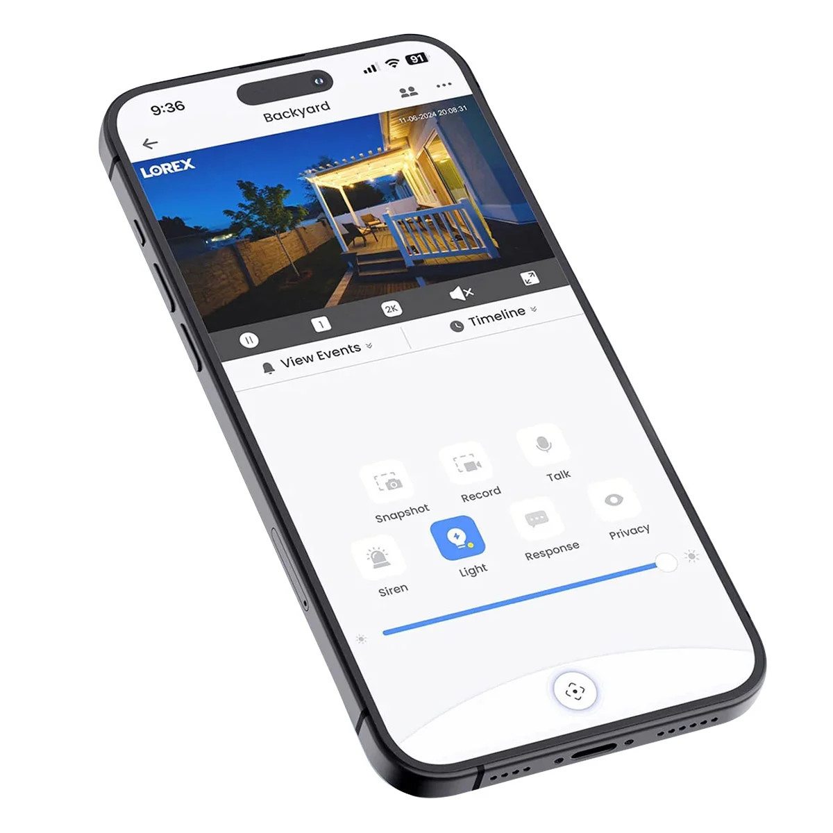 Lorex 2K Wi-Fi Smart Security Camera Lightbulb – 2-Pack | 360° Pan-Tilt, Colour Night Vision, 400-Lumen Smart Light, Wireless Installation, Weather-Resistant, Works with Alexa & Google Home