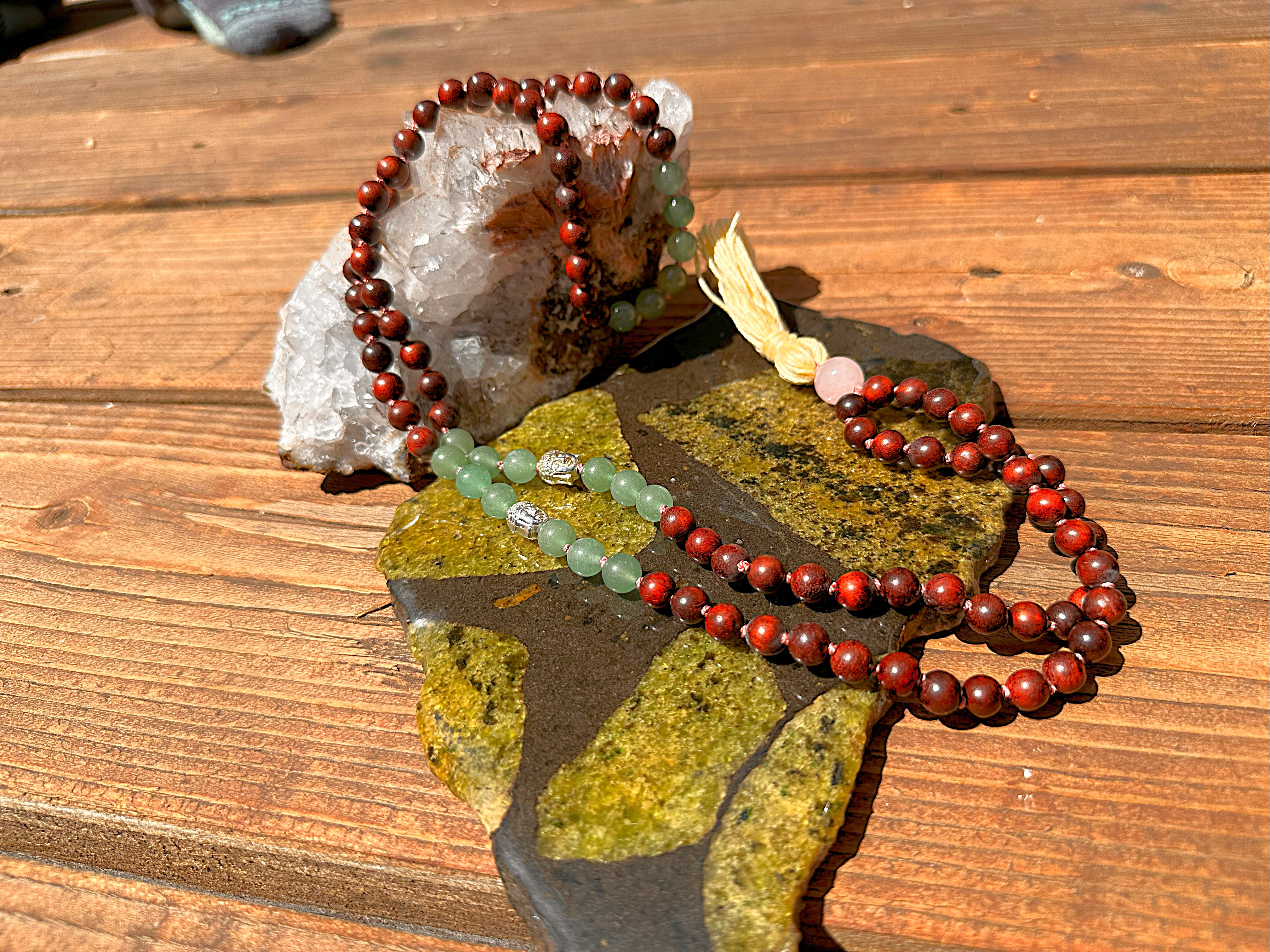 Aventurine & Rose Quartz Mala