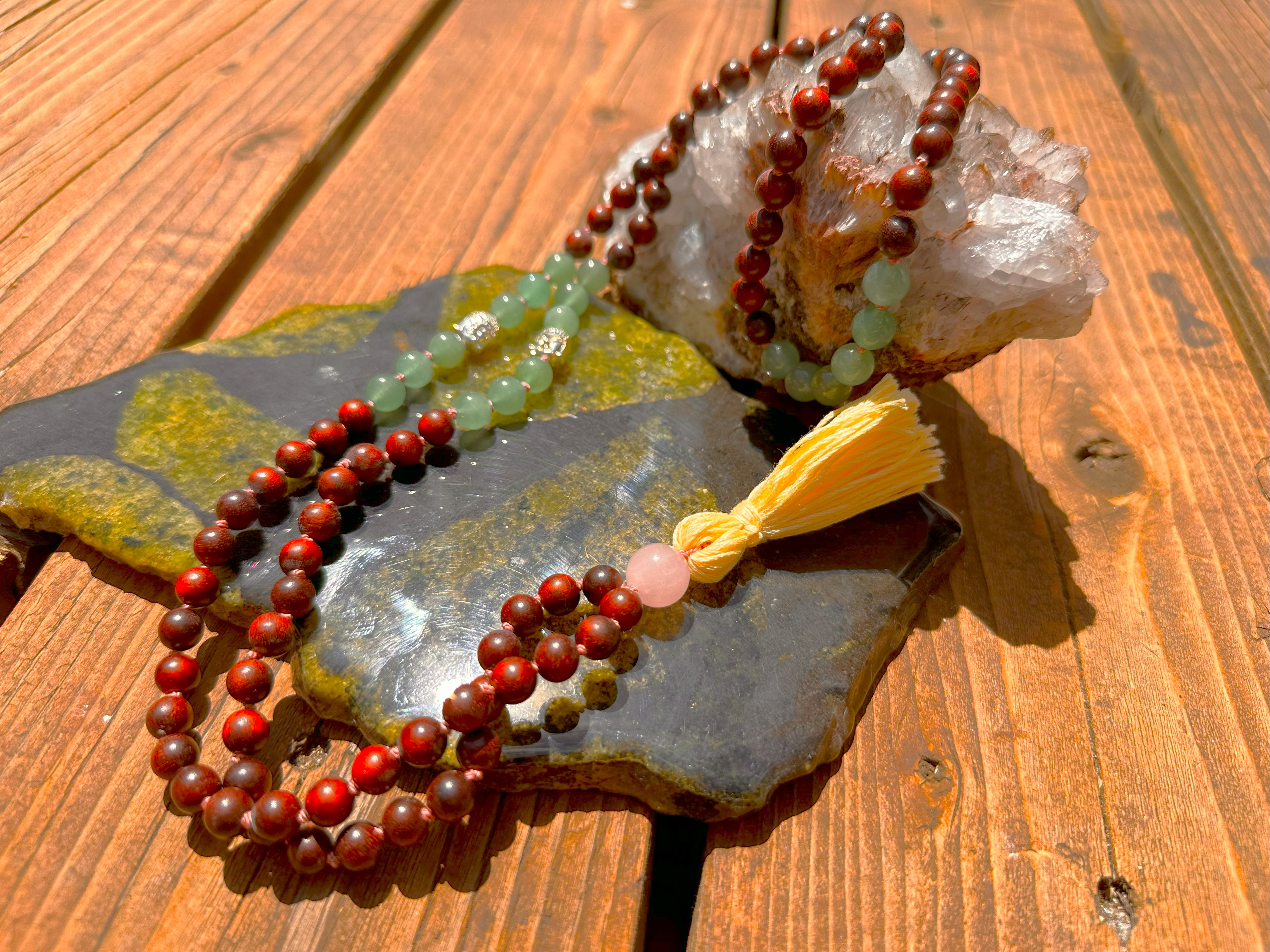 Aventurine & Rose Quartz Mala