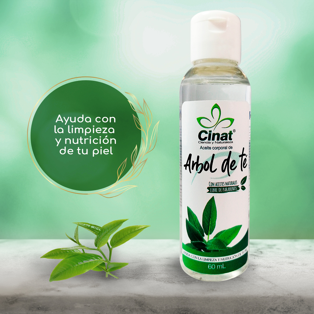 Aceite corporal de árbol de té
