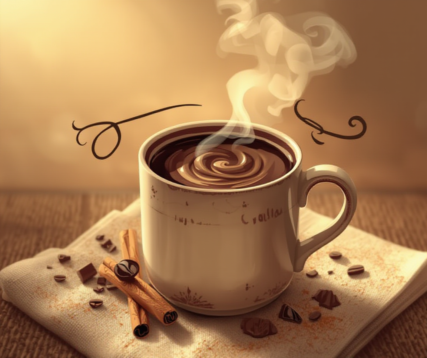 Fondant parfumé chocolat chaud