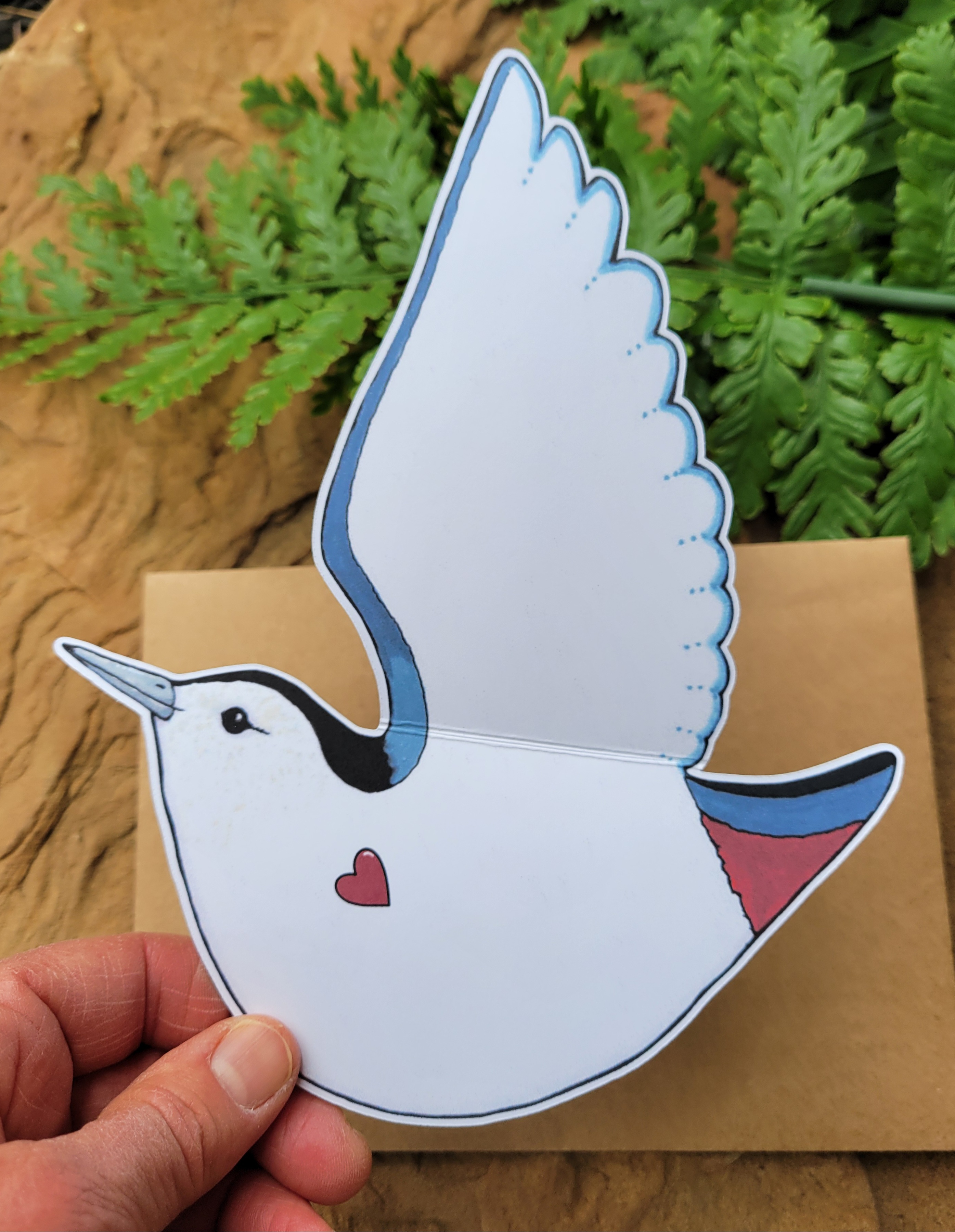 White-breasted Nuthatch Greeting Card