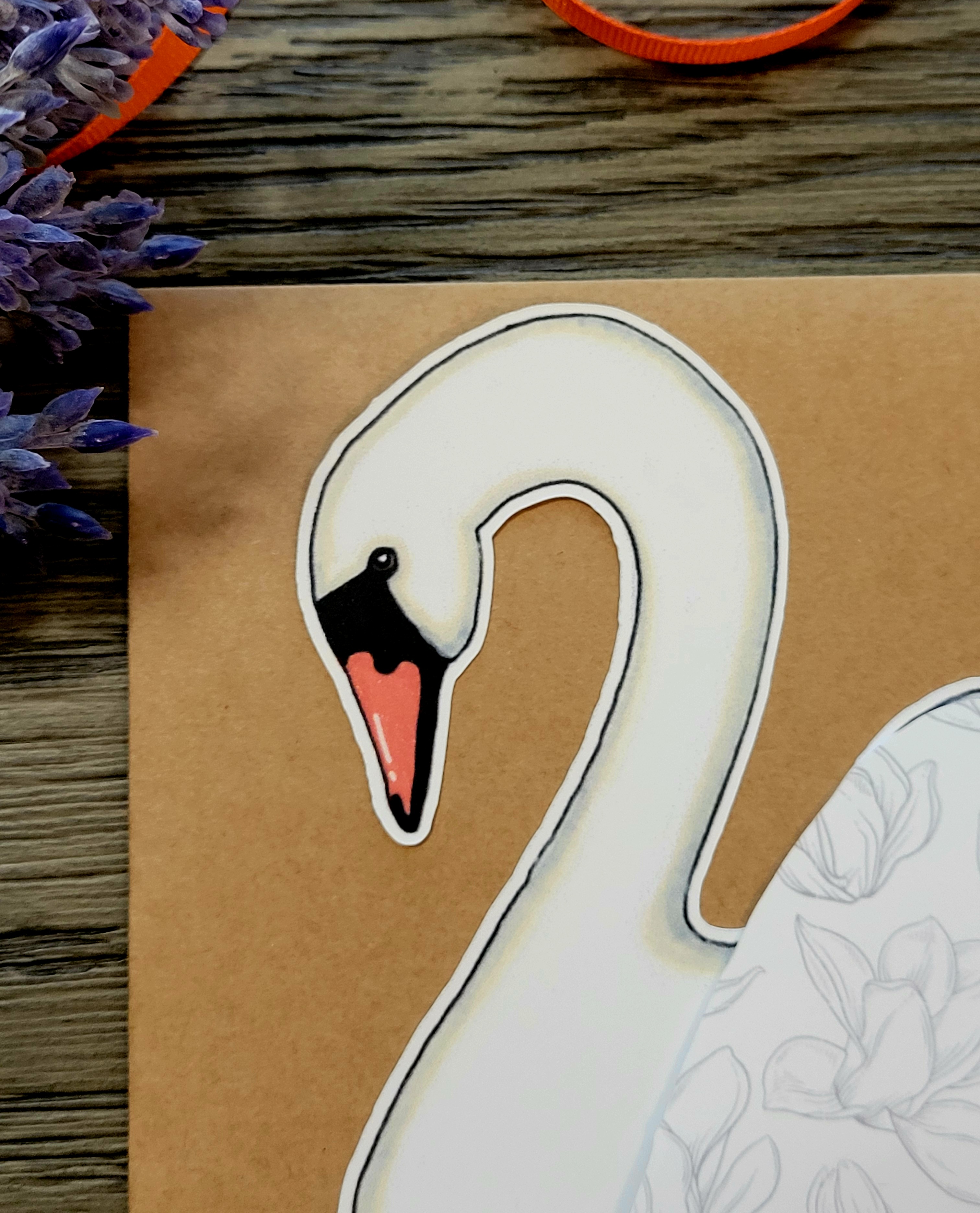 Swan with Cygnets Greeting Card