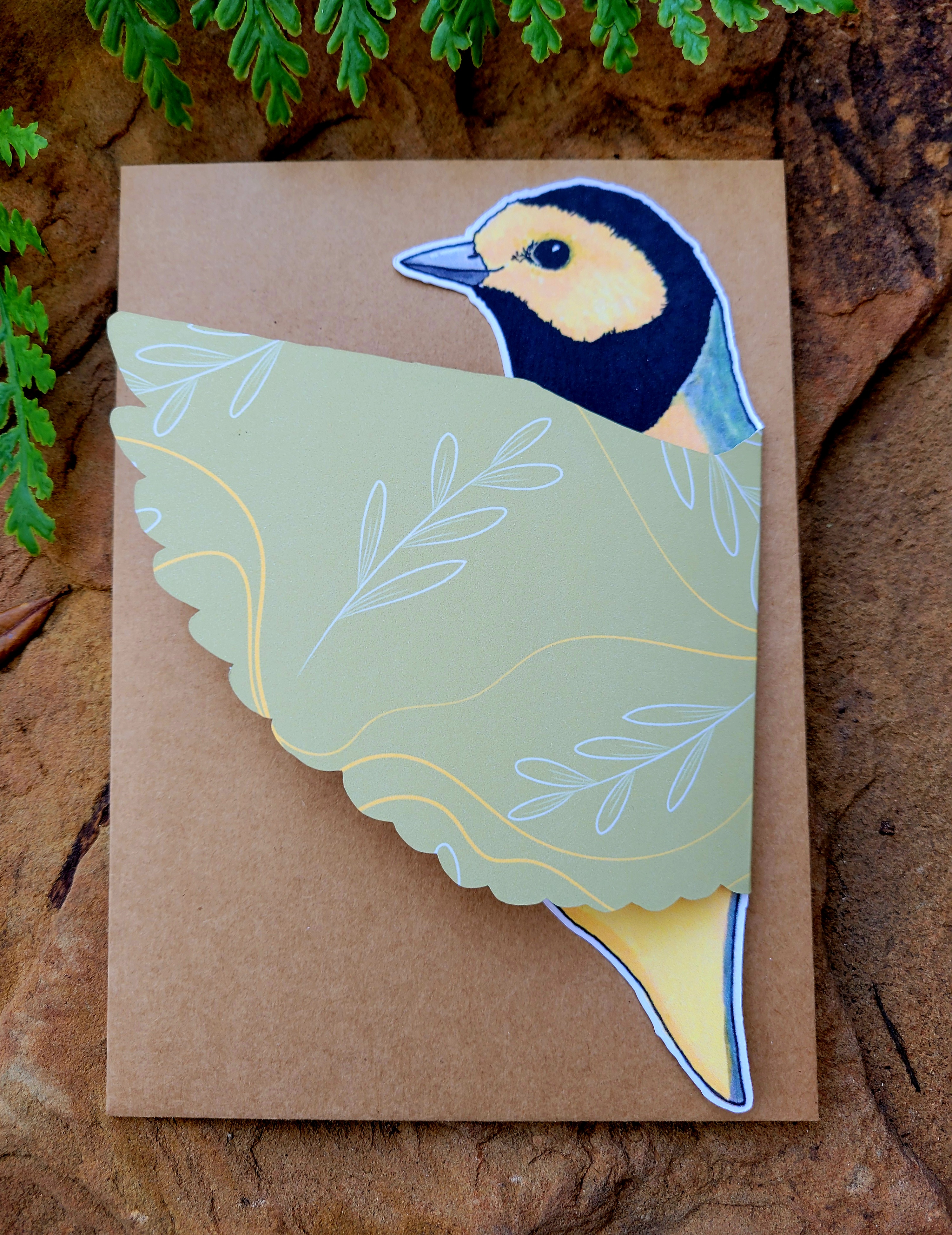 Hooded Warbler Greeting Card