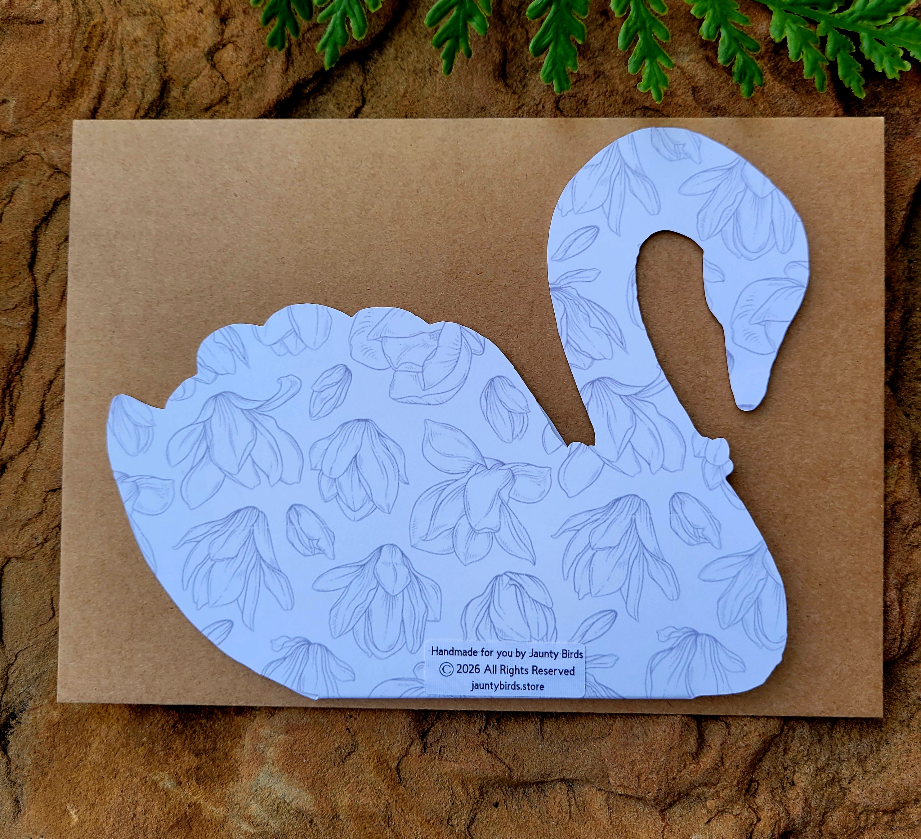 Swan with Cygnets Happy Mother's Day Greeting Card