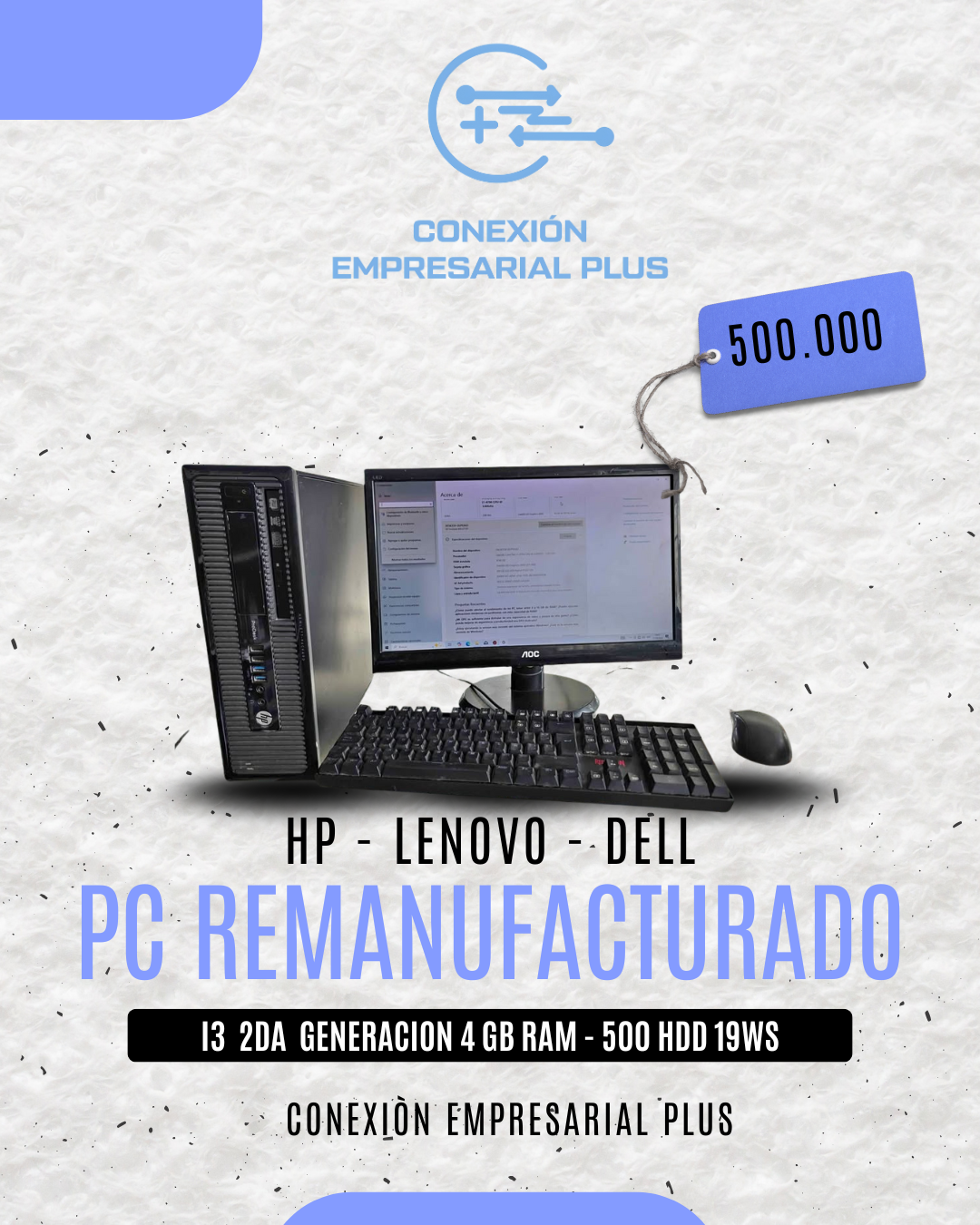 PC remanufacturado I3 2DA