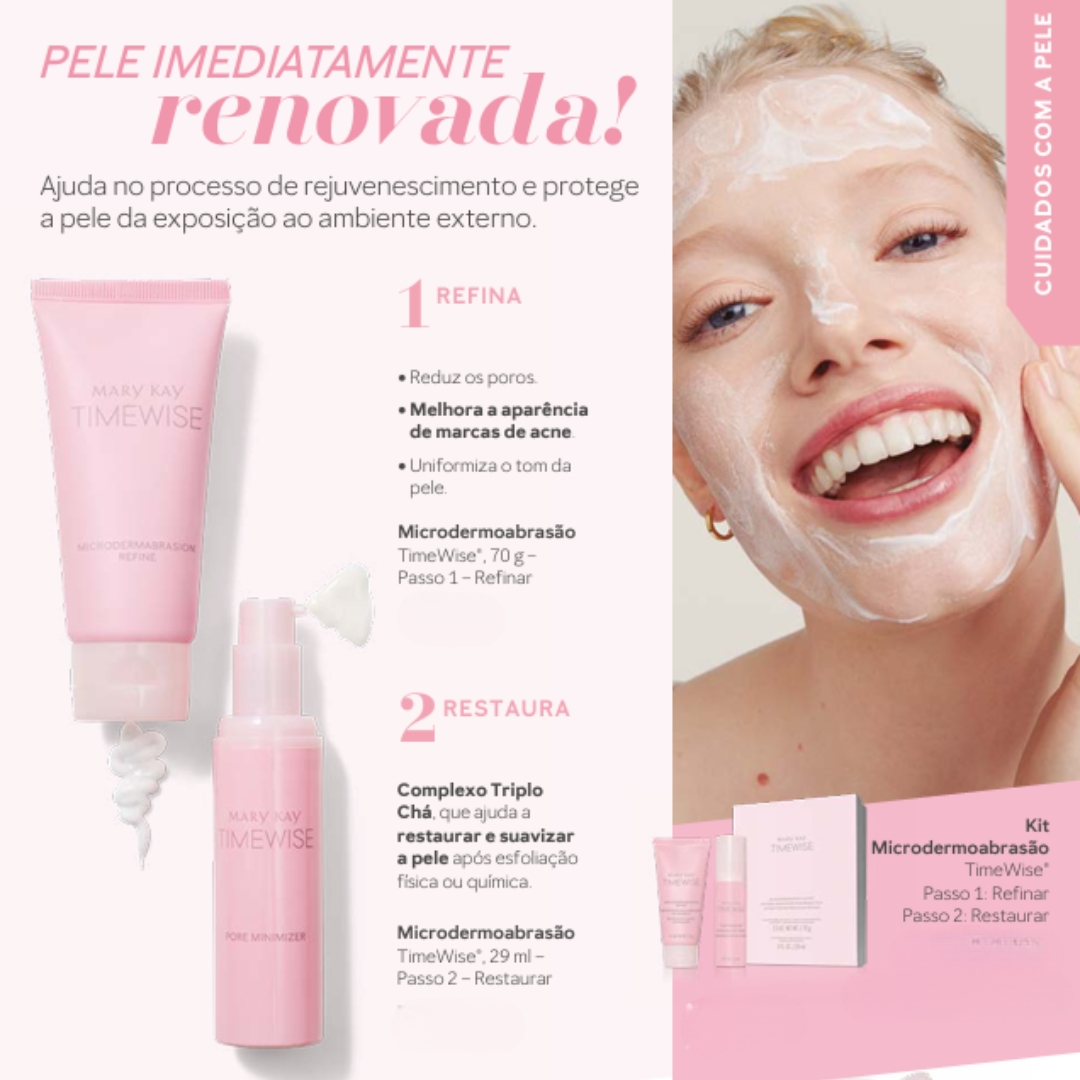 Kit Microdermoabrasão TimeWise Mary Kay - Catálogo de Dezembro 2025 - Pedidos Somente Via WhatsApp