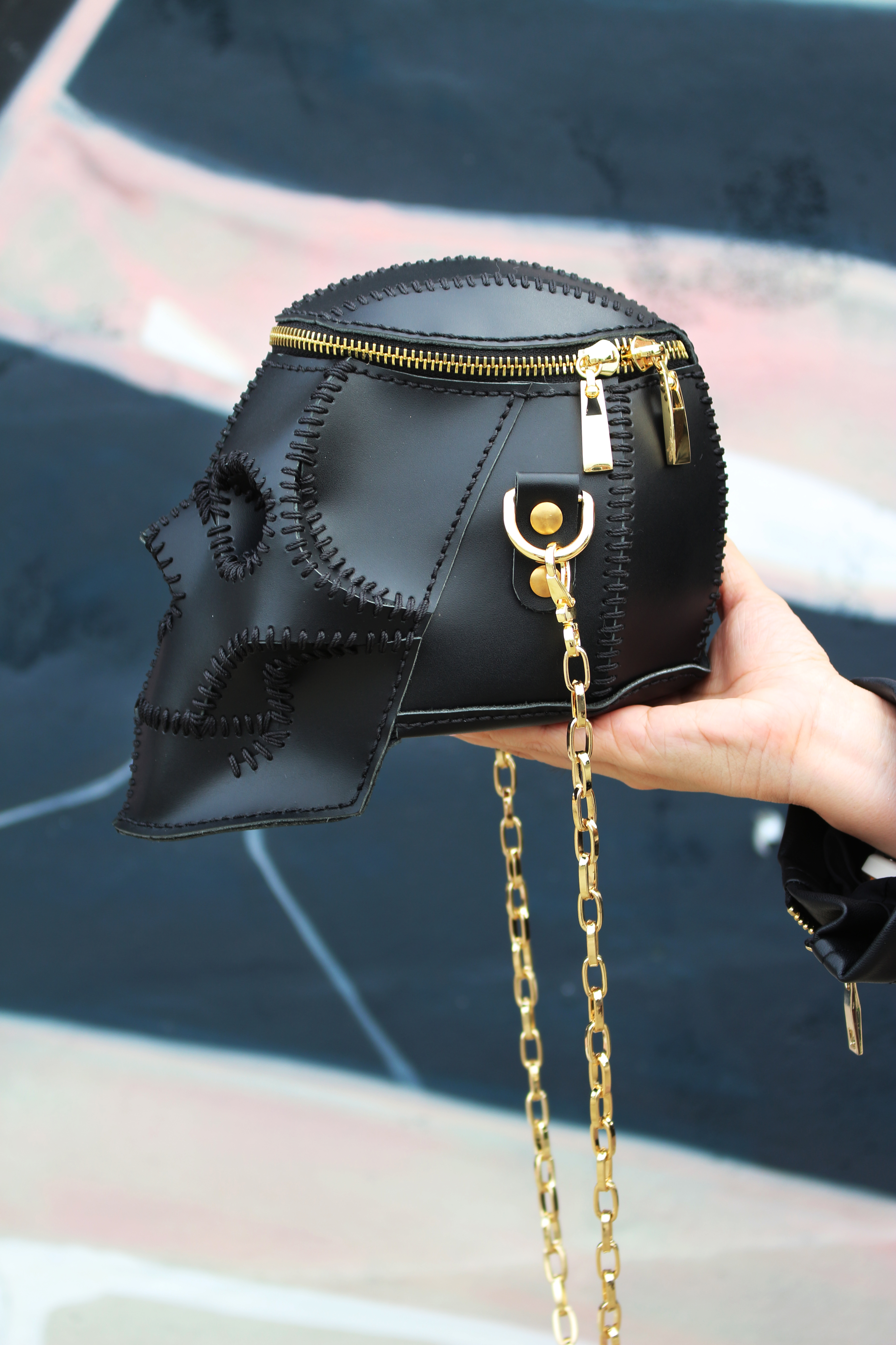 Black Skull Crossbody Bag