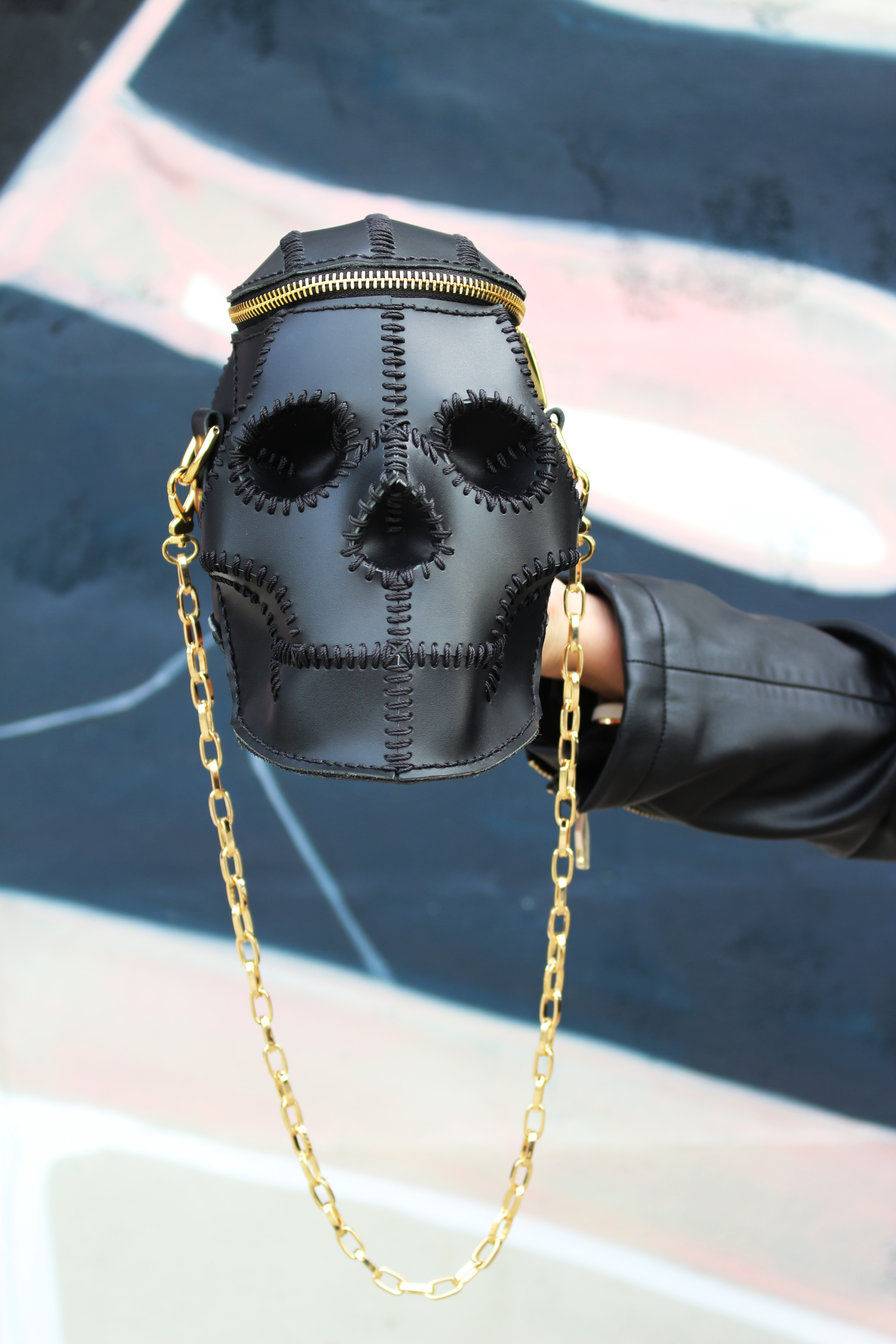 Black Skull Crossbody Bag