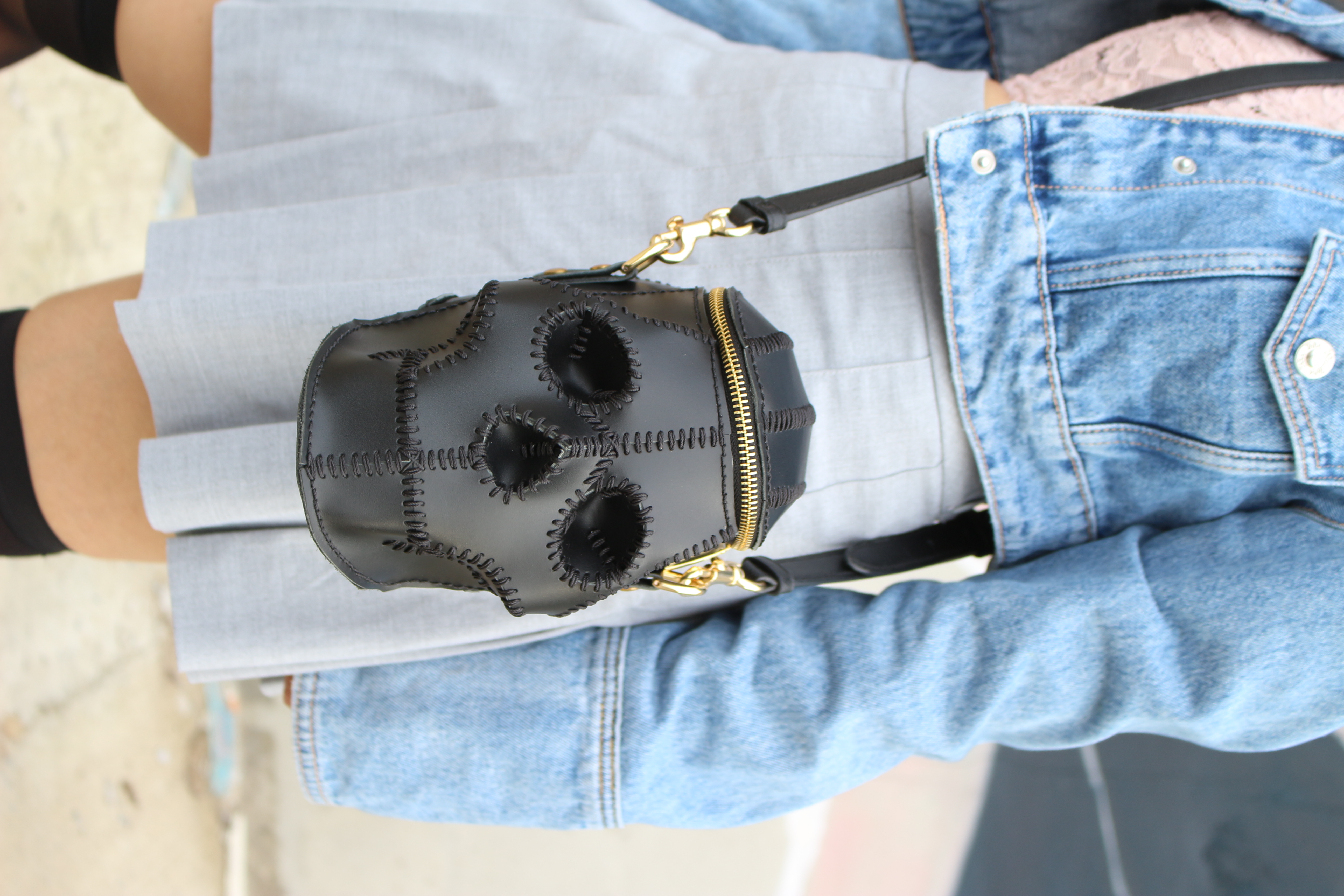 Black Skull Crossbody Bag