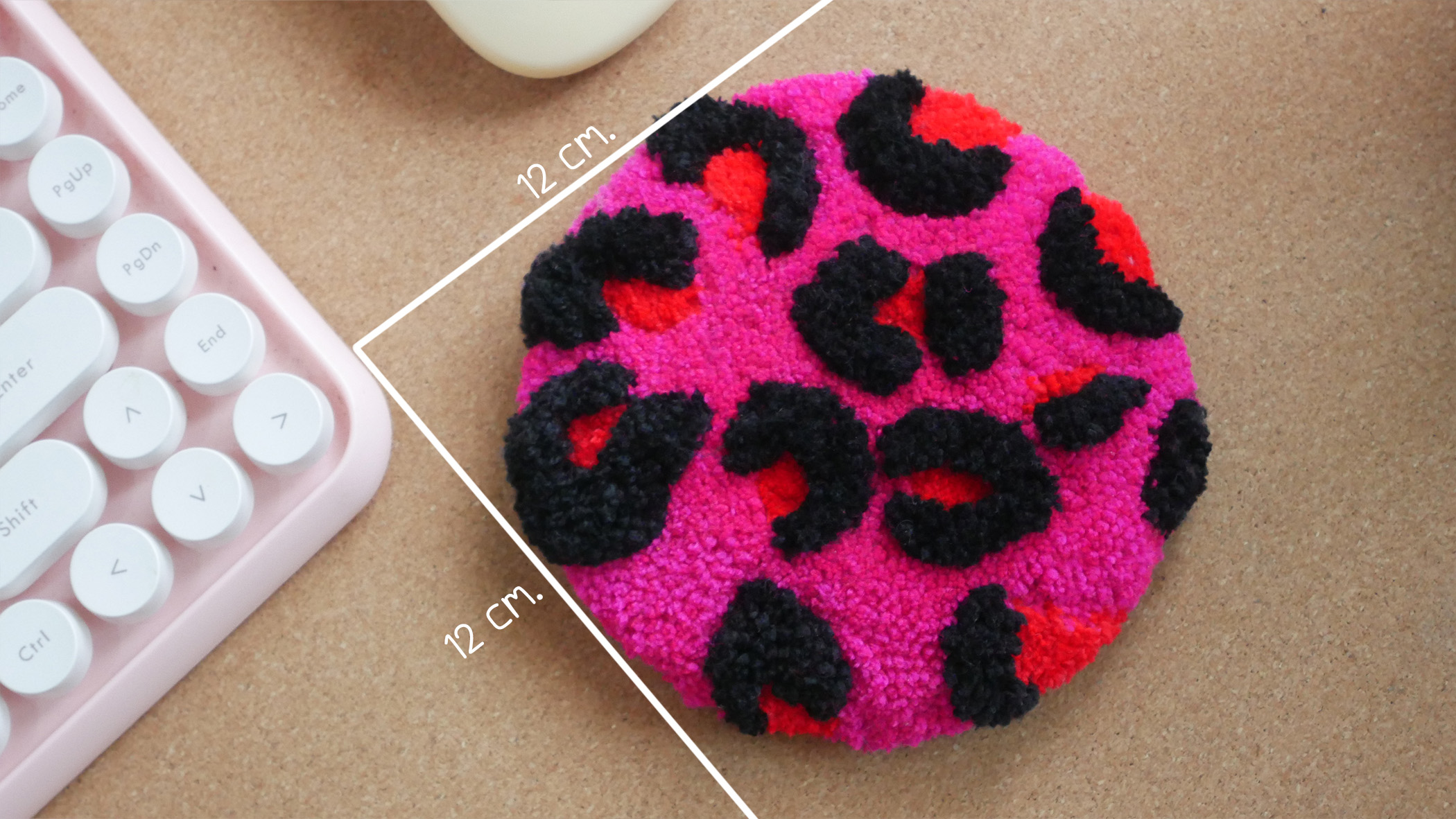 Leopard Print Round Cushion