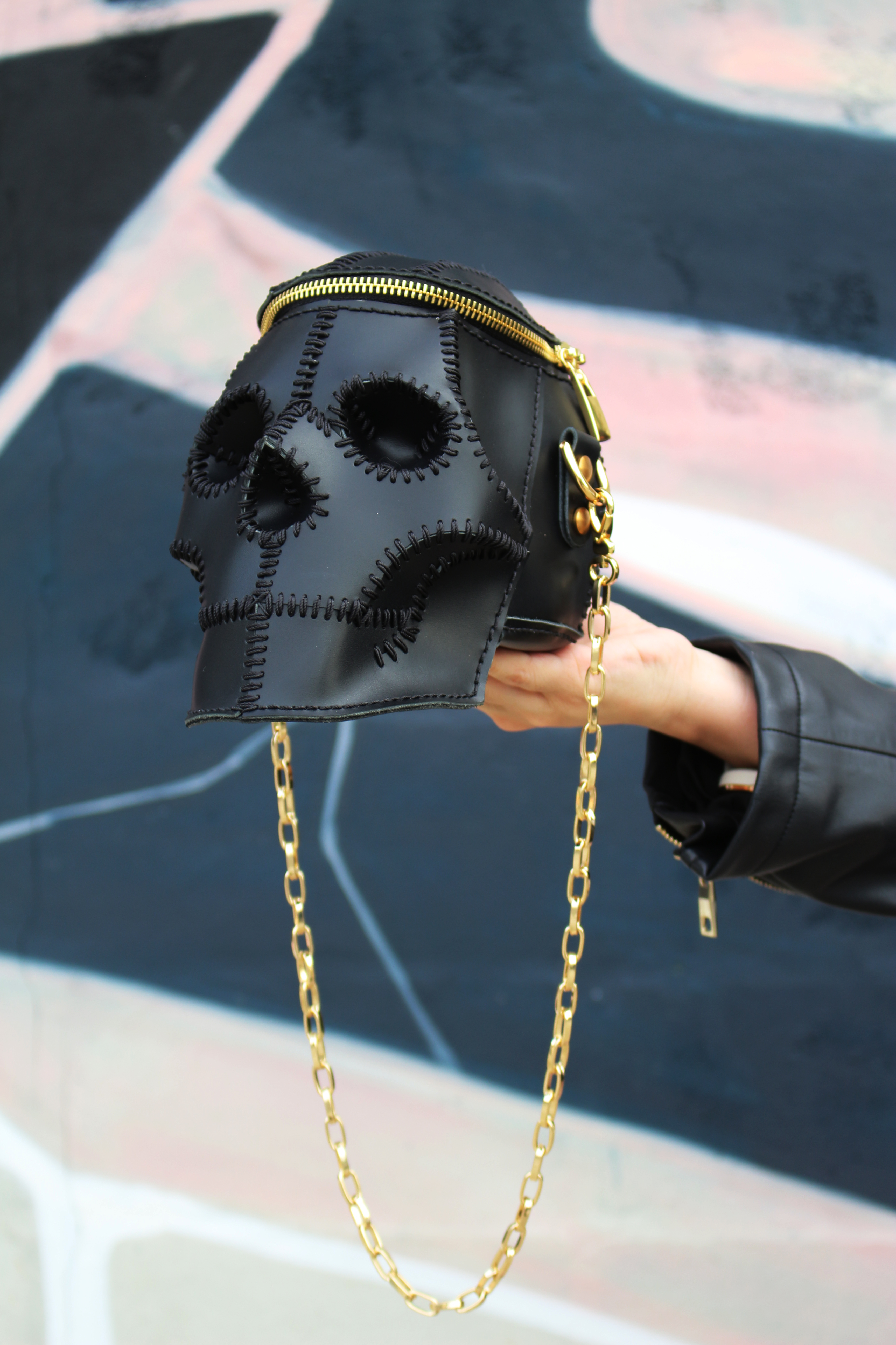Black Skull Crossbody Bag