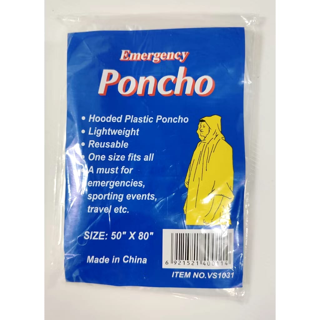 Emergency Poncho for sale per unit