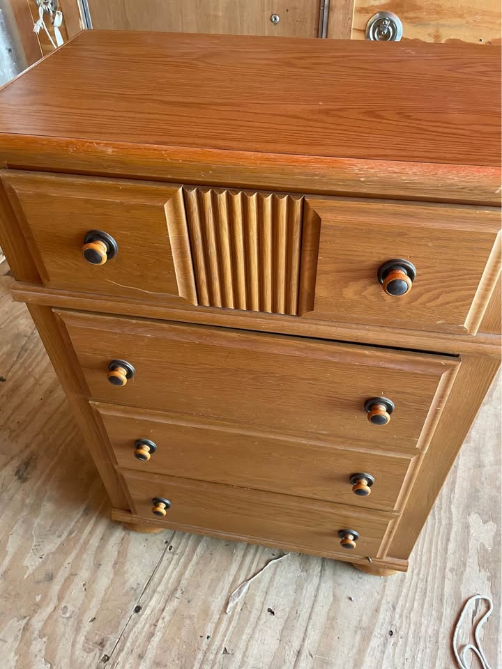 Vintage Wooden Dresser