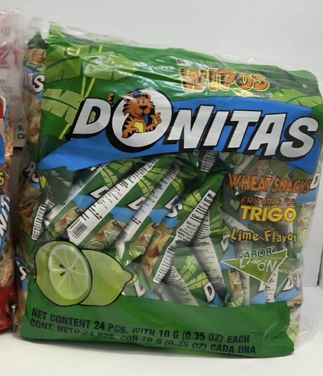 DONITAS DE LIMÓN WIPOS. CONTIENE 24 UNIDADES