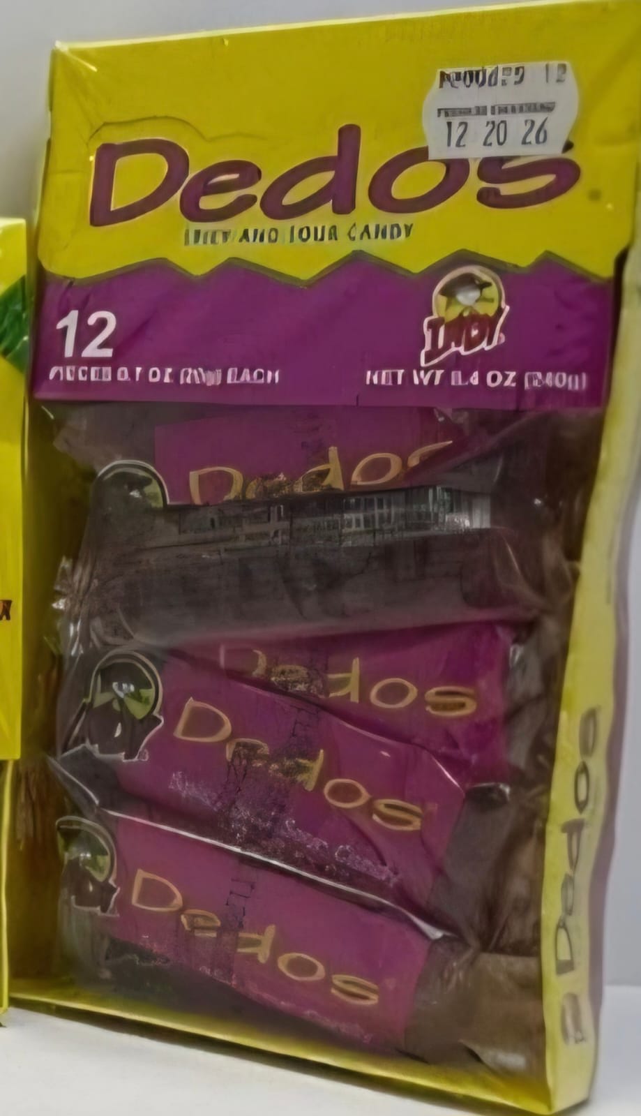 DEDOS INDY. DULCE PICOSITO. 12 PIEZAS