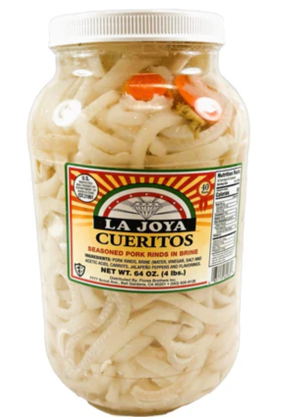 CUERITOS ENCURTIDOS. MARCA LA JOYA. 4 LIBRA