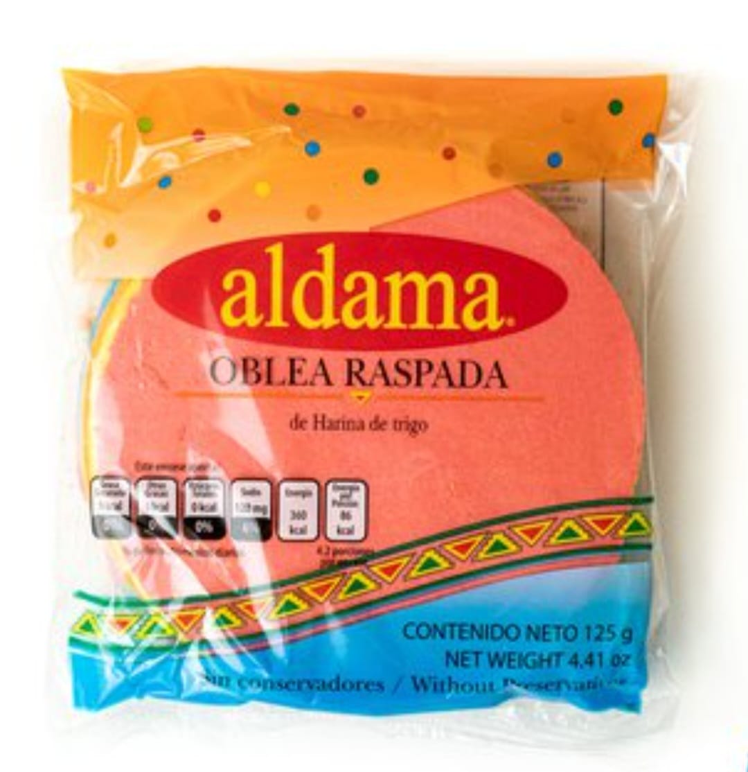 OBLEA RASPADA. MARCA ALDAMA
