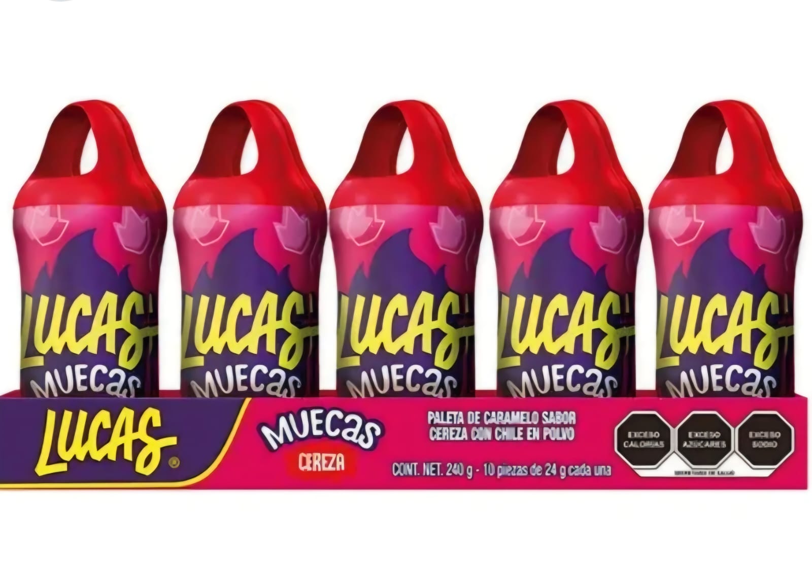 LUCAS MUECAS CEREZA. 10 UNIDADES