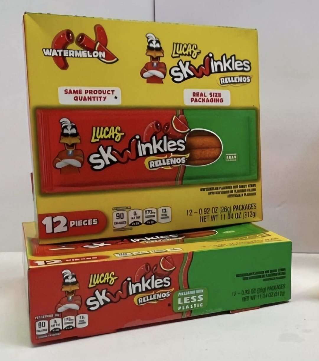 SKWINKLES RELLENOS SANDÍA. 12 PIEZAS