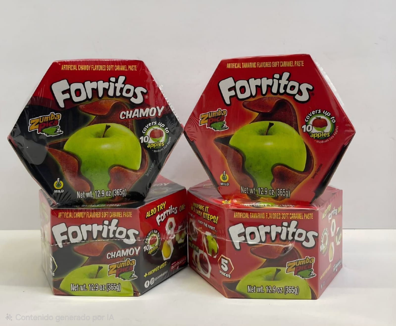 FORRITOS CHAMOY. 5 PIEZAS