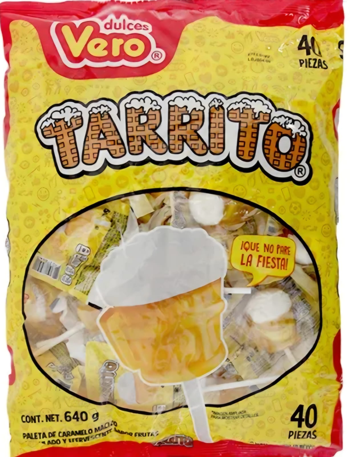 PALETAS TARRITO. MARCA VERO. 40 UNIDADES