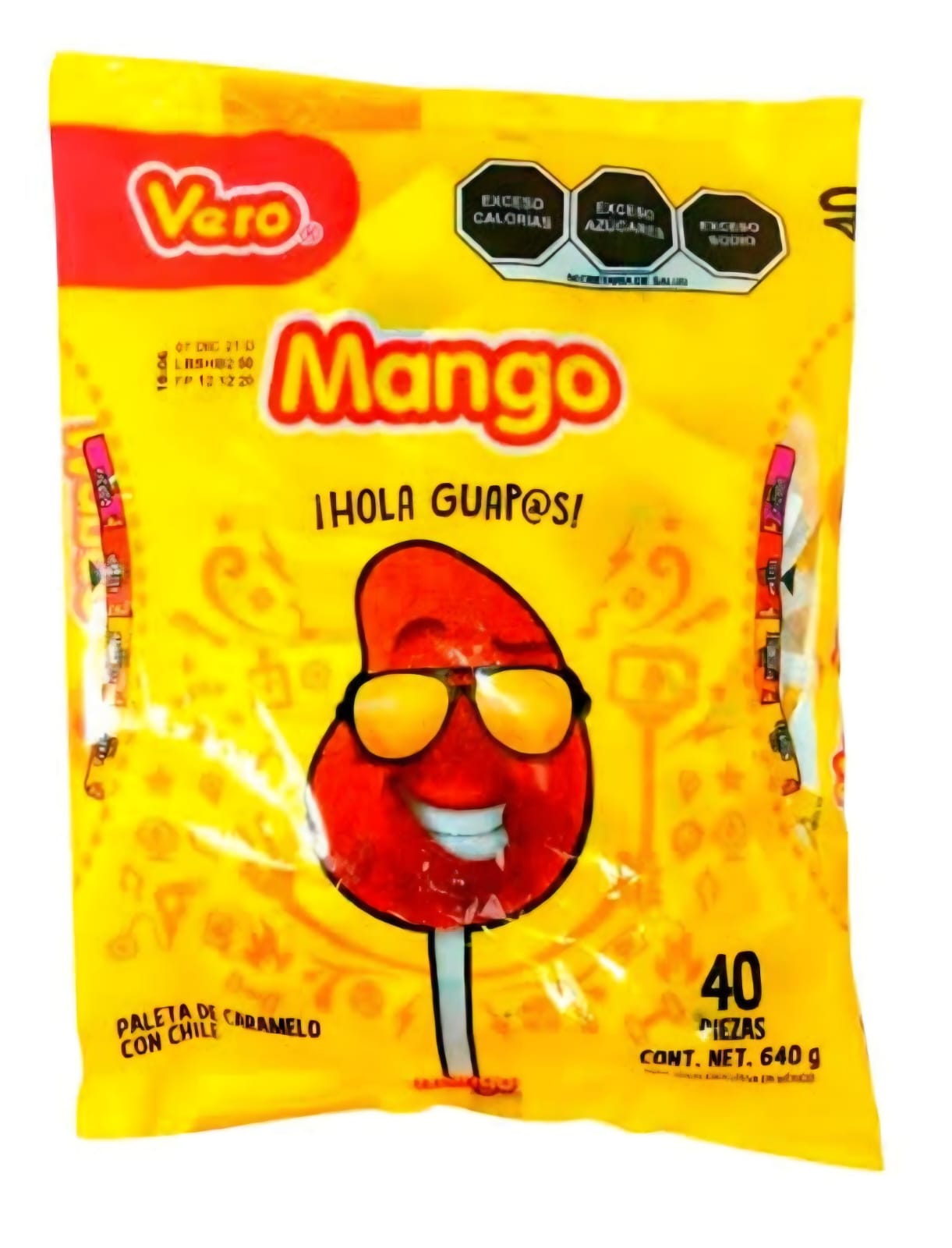 PALETAS VERO MANGO. 40 PIEZAS