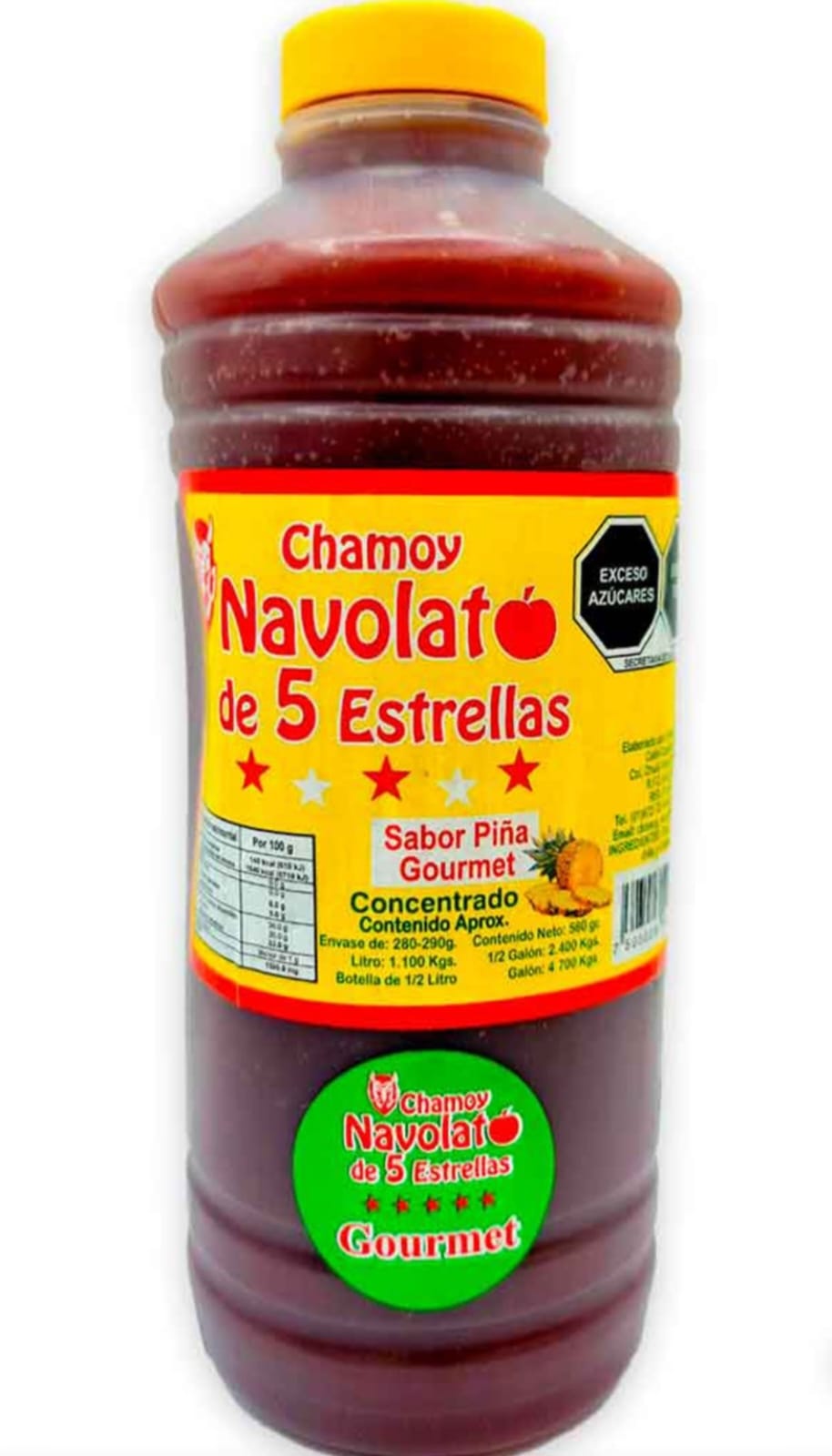 NAVOLATO CHAMOY PIÑA GOURMET. 1.1 LT