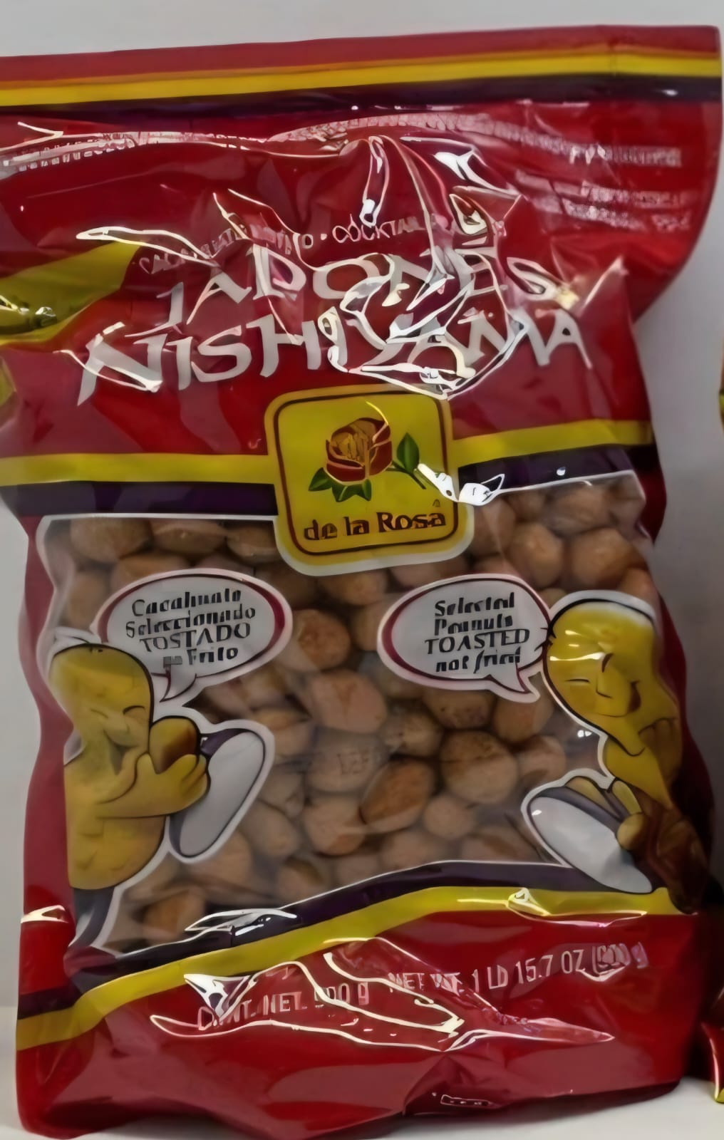 CACAHUATES JAPONESES NISHIYAMA. 900 GRS. MARCA DE LA ROSA