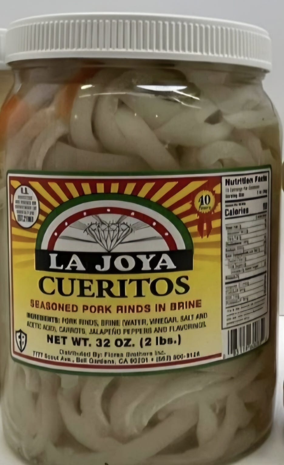 CUERITOS ENCURTIDOS. MARCA LA JOYA. 2 LIBRA