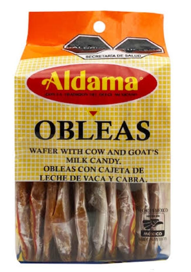 OBLEAS CON CAJETA KINI. MARCA ALDAMA. 20 UNIDADES