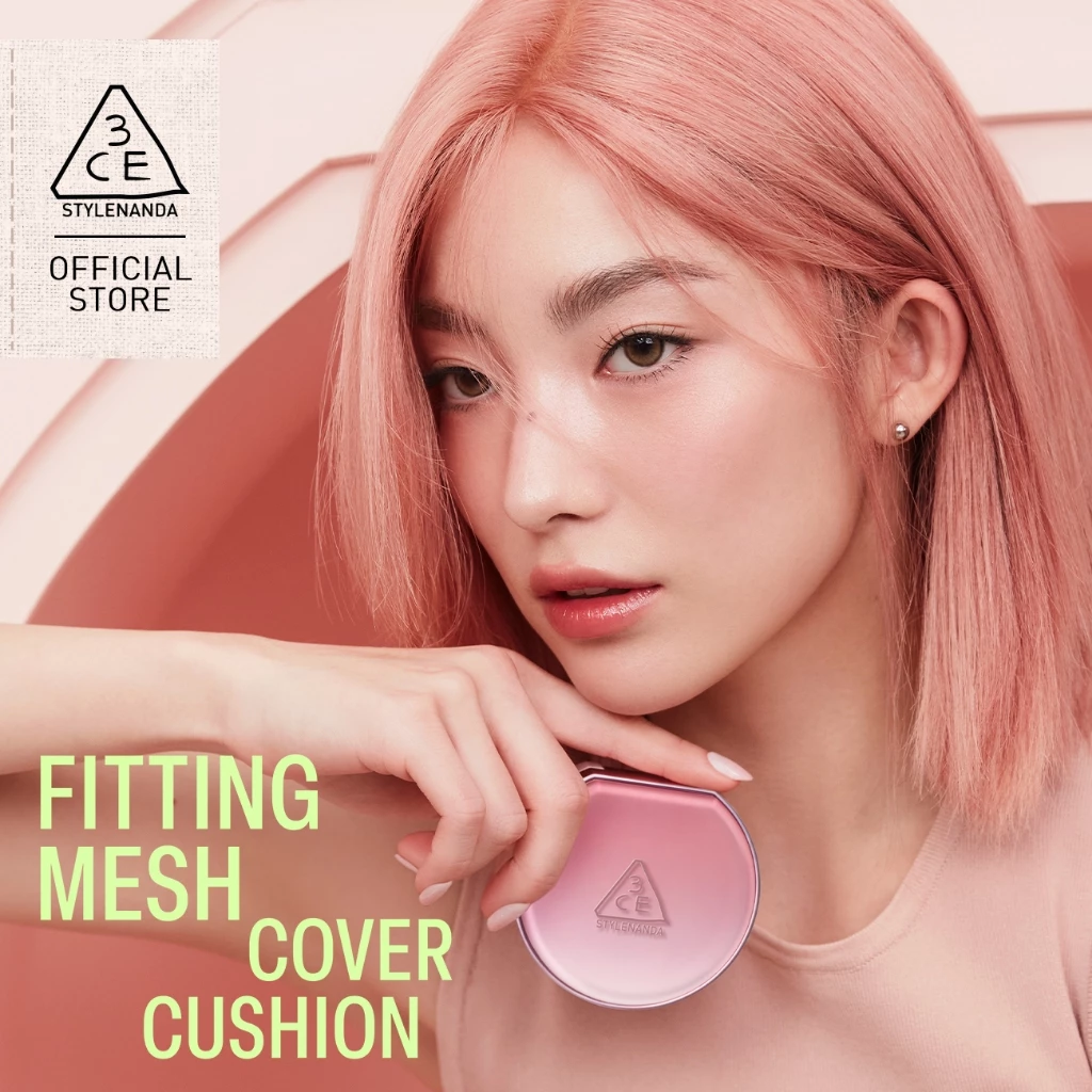 3CE Fitting Mesh Cover Cushion Foundation + Refill 