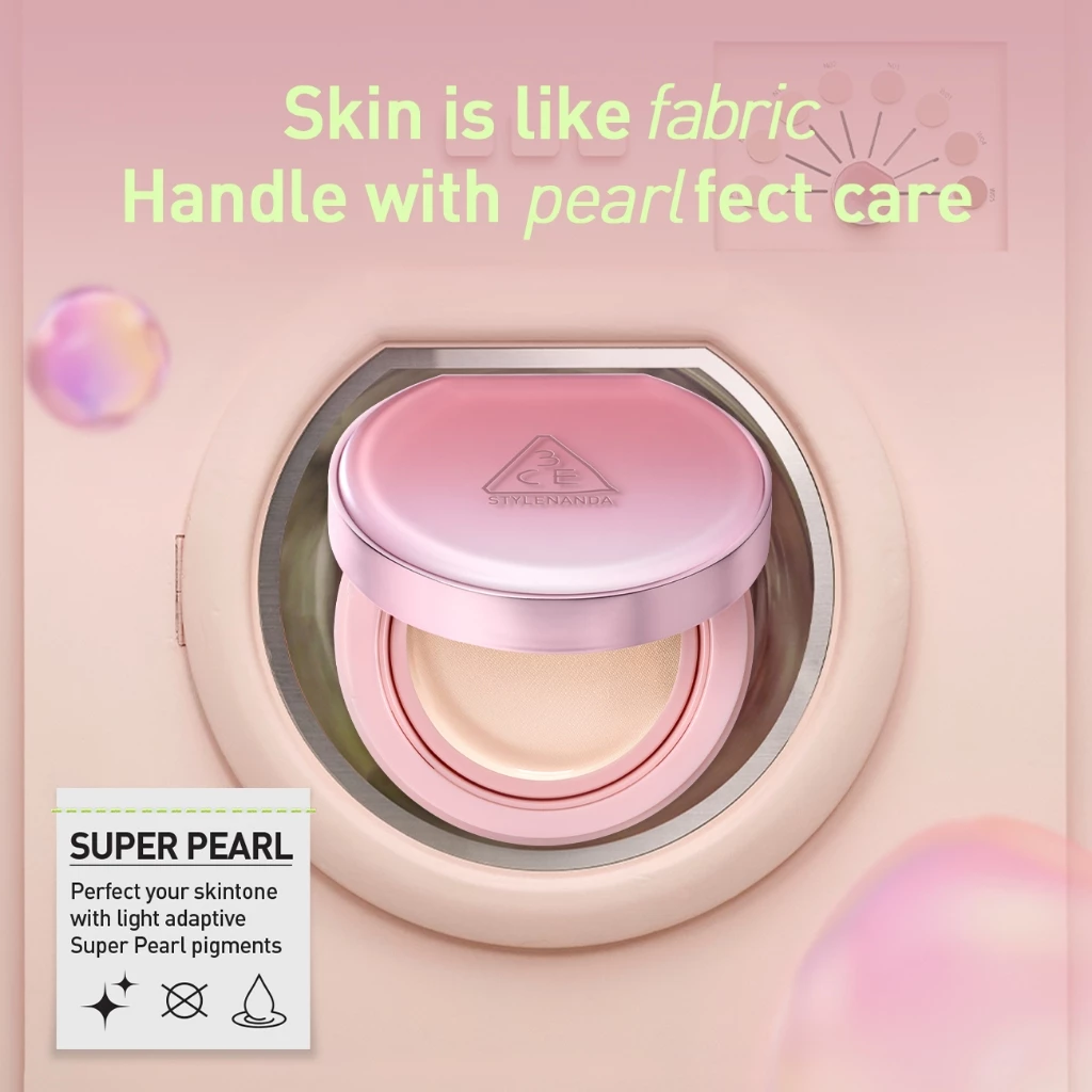 3CE Fitting Mesh Cover Cushion Foundation + Refill 