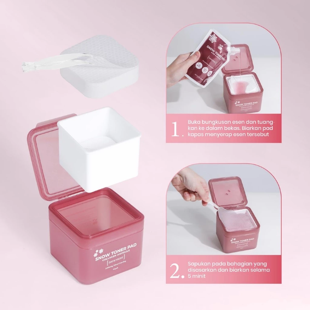 SNOW TONER PAD ACNE & COLLAGEN
