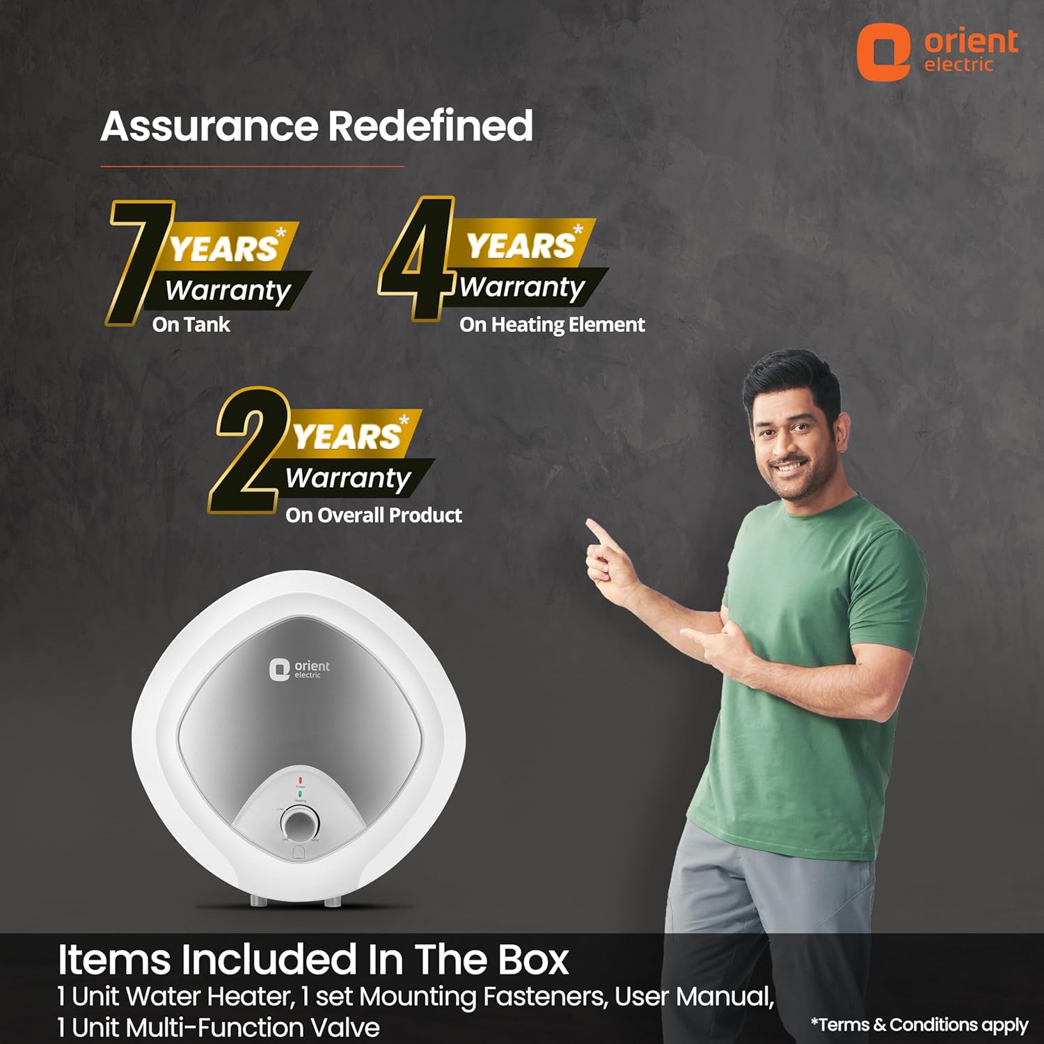 Orient Enamour 25L storage water heater, 5 star ENERGY SAVING rating 