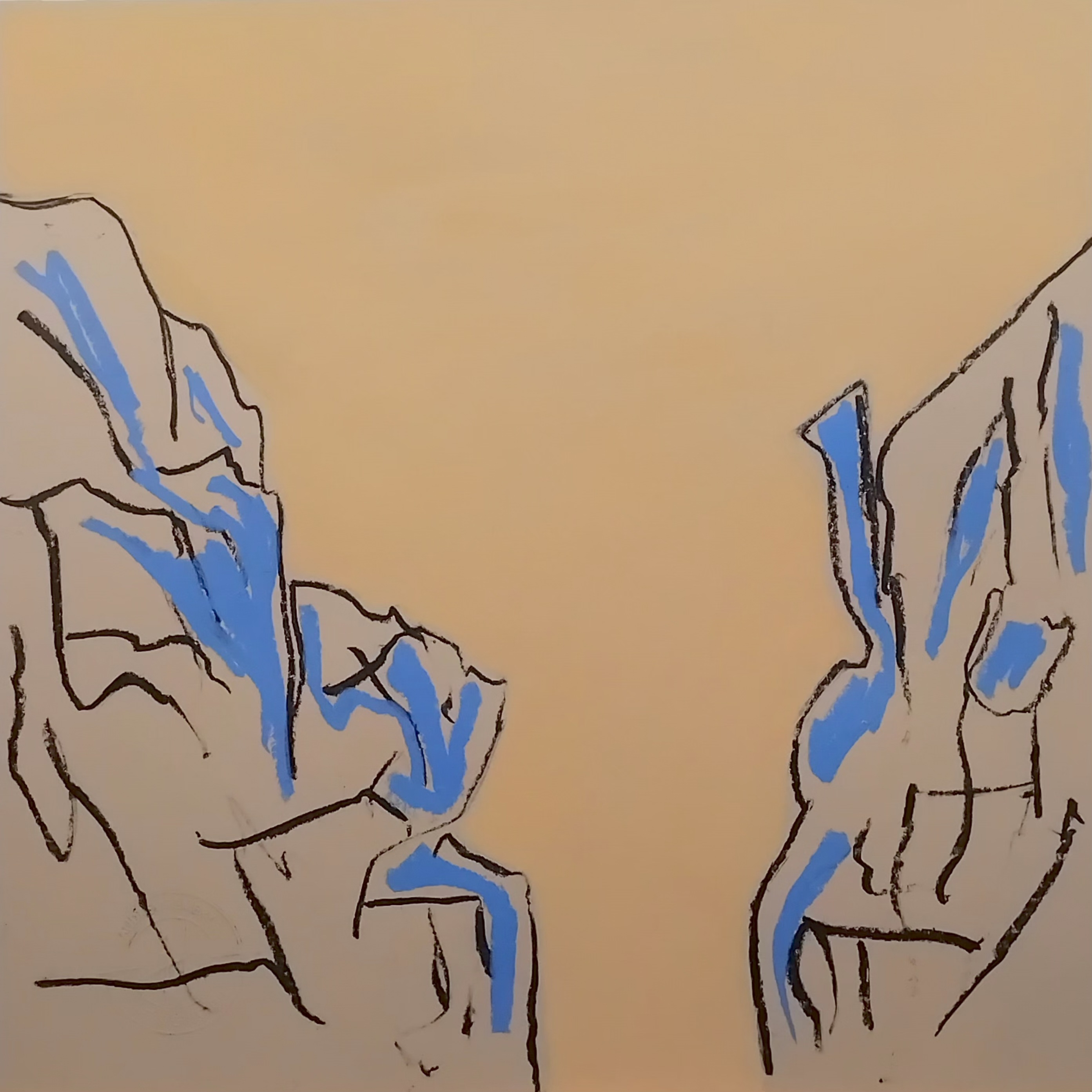 Roche bleue et sable fin