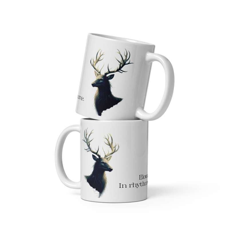 Stag In Rhythm with Nature Ceramic Mug