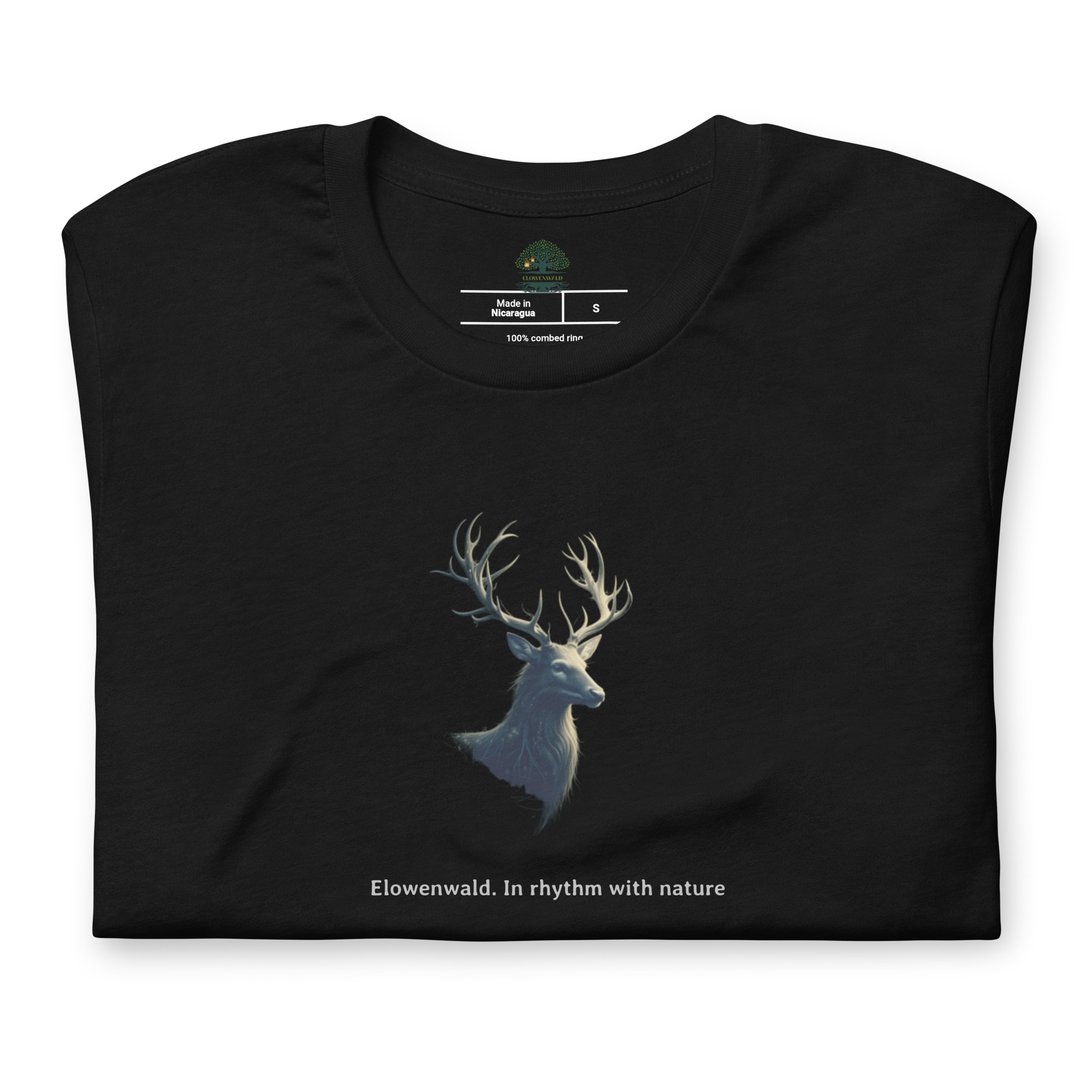 Elowenwald Stag In rhythm with nature - Printed T-shirt