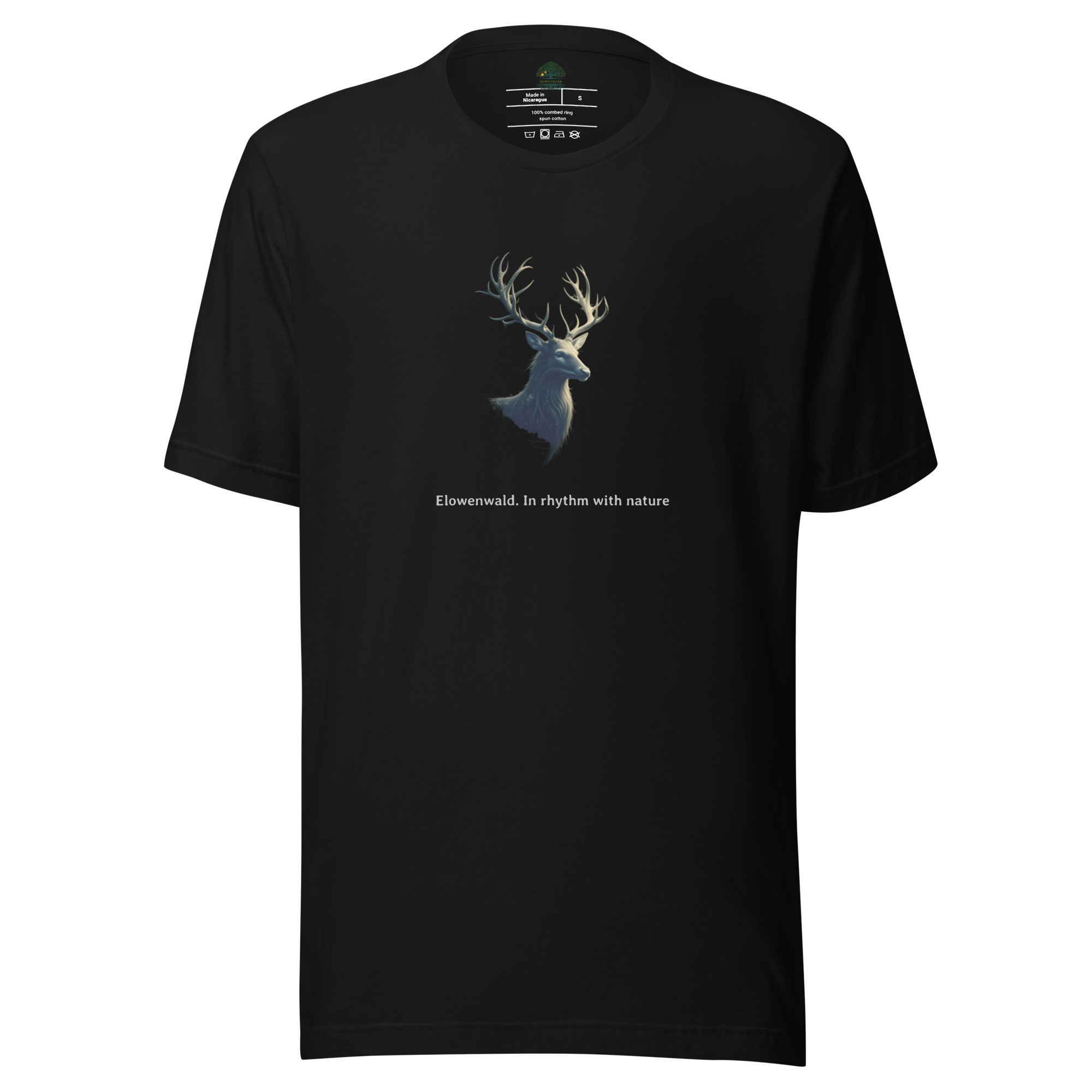 Elowenwald Stag In rhythm with nature - Printed T-shirt