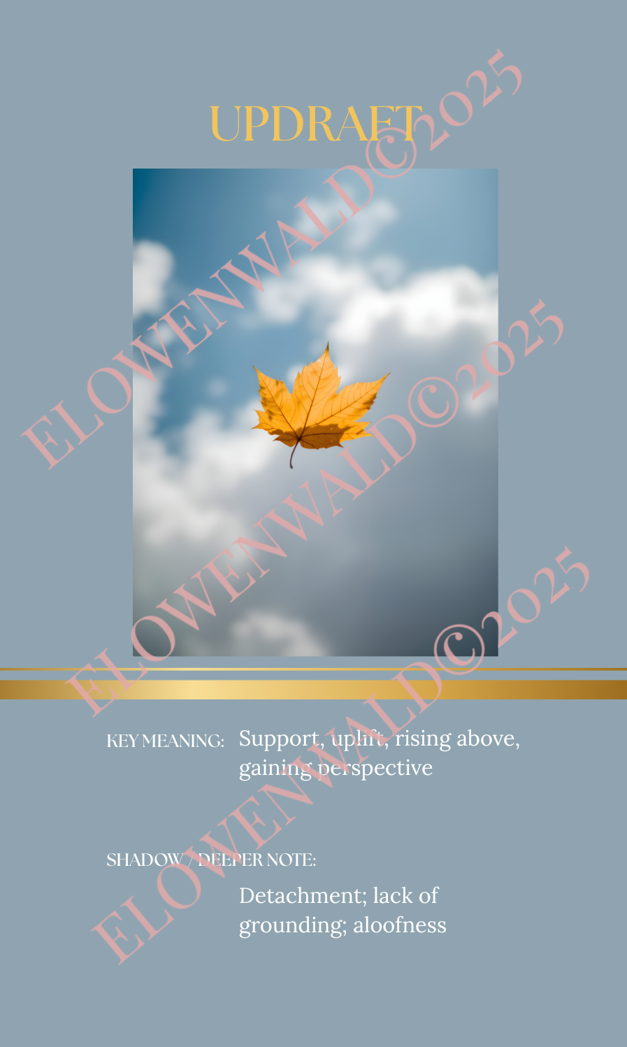 ELEMENTAL ORACLE DECK - Bridge size