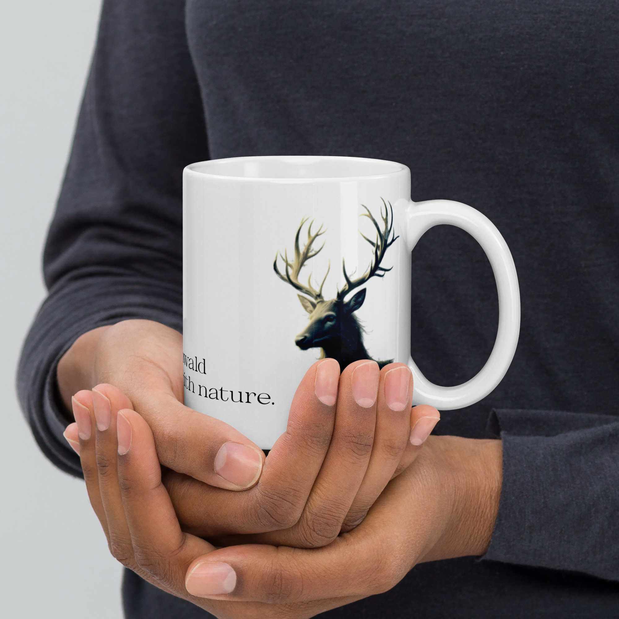 Stag In Rhythm with Nature Ceramic Mug
