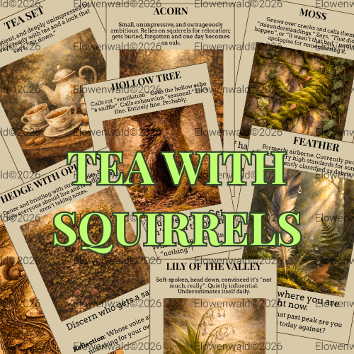 TEA WITH SQUIRRELS ORACLE DECK - Poker size