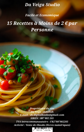 15 Recettes à moins de 2€ par Personne