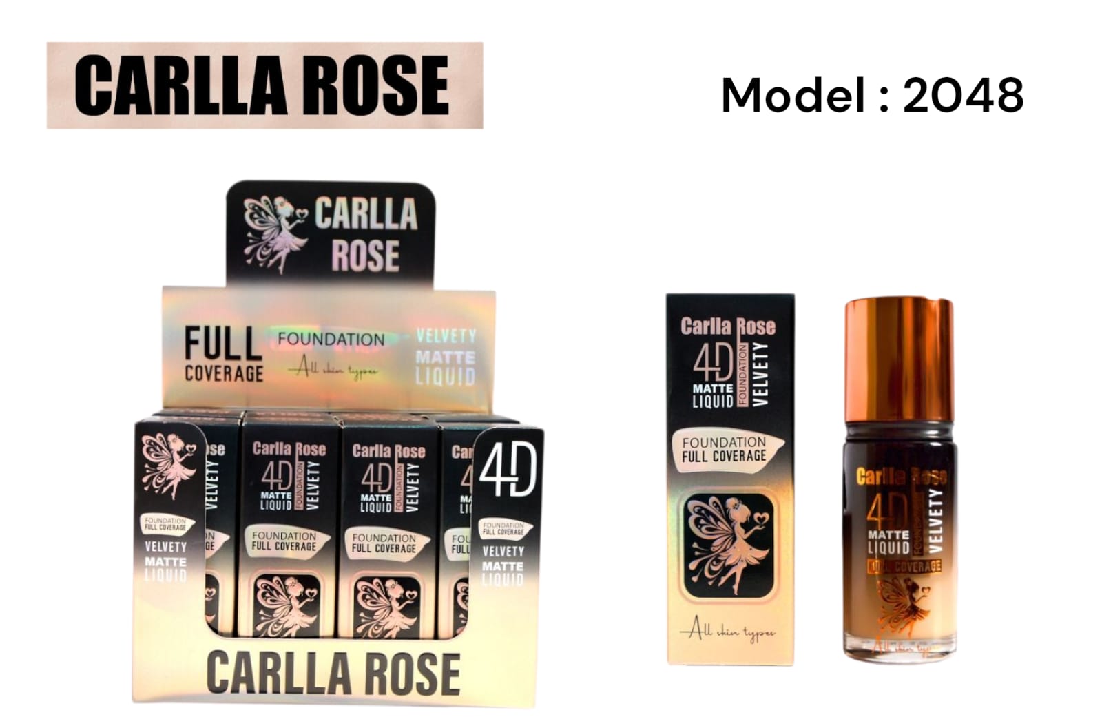 Carlla Rose 4D Matte Liquid Foundation